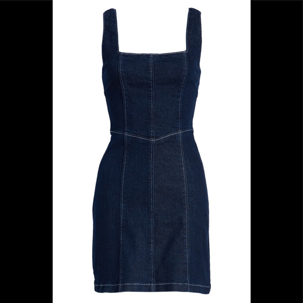 LAST CHANCE! Tiger Mist Danni Denim Mini Dress - Picture 4 of 6